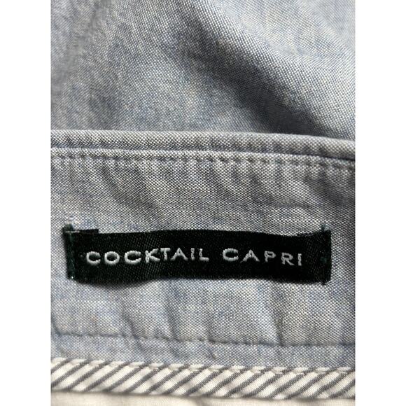 J Crew Cocktail Capri Pants Womens Size 4 Gray City Fit Cotton Mid Rise Stretch - Picture 4 of 9